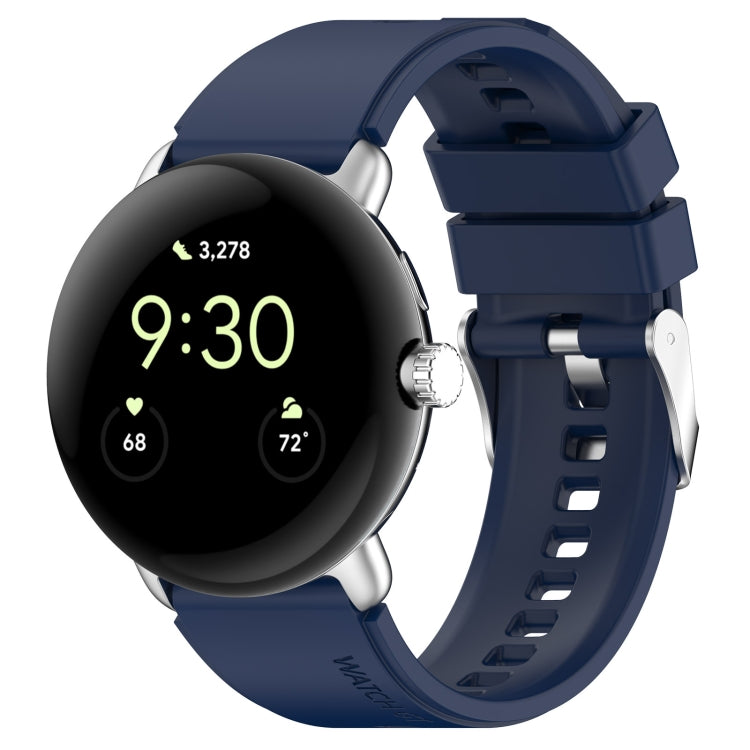 Connettore in metallo + cinturino in silicone tinta unita, For Google Pixel Watch 4 / 3 / 2 / 1 41mm