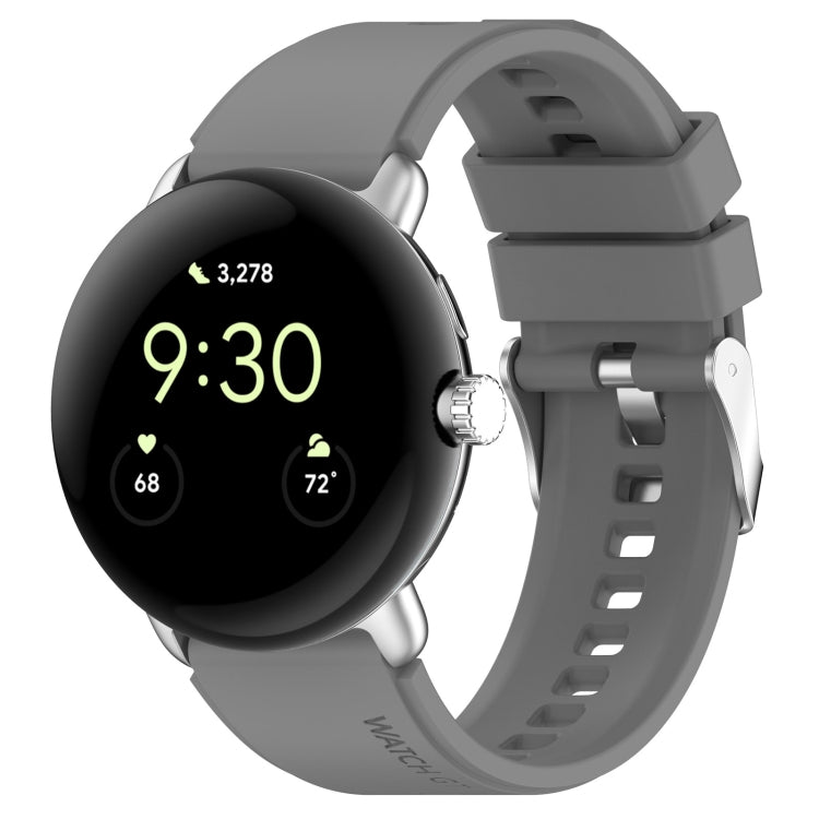Connettore in metallo + cinturino in silicone tinta unita, For Google Pixel Watch 4 / 3 / 2 / 1 41mm