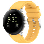 Connettore in metallo + cinturino in silicone tinta unita, For Google Pixel Watch 4 / 3 / 2 / 1 41mm