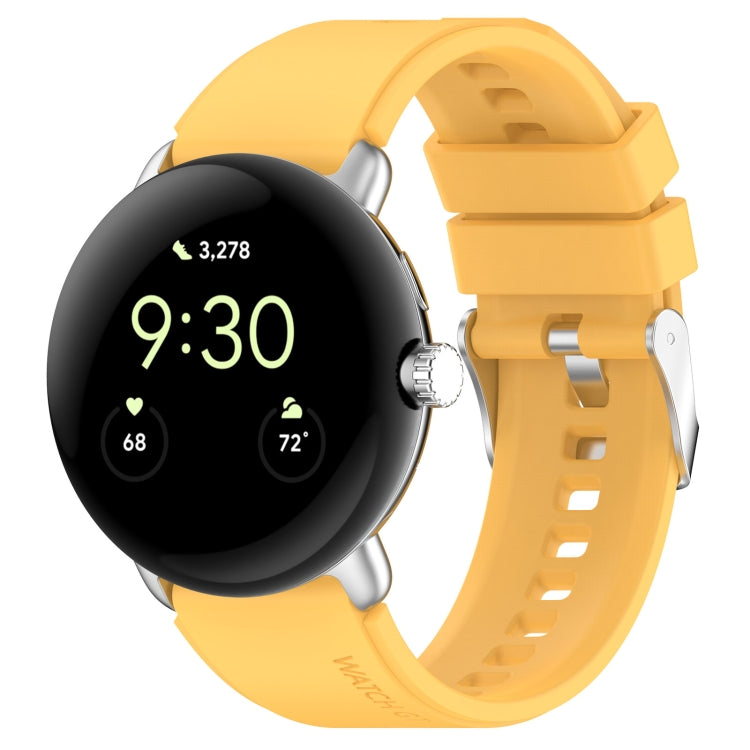 Connettore in metallo + cinturino in silicone tinta unita, For Google Pixel Watch 4 / 3 / 2 / 1 41mm