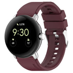 Connettore in metallo + cinturino in silicone tinta unita, For Google Pixel Watch 4 / 3 / 2 / 1 41mm