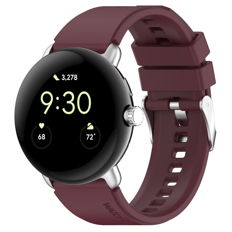Connettore in metallo + cinturino in silicone tinta unita, For Google Pixel Watch 4 / 3 / 2 / 1 41mm