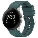 Connettore in metallo + cinturino in silicone tinta unita, For Google Pixel Watch 4 / 3 / 2 / 1 41mm