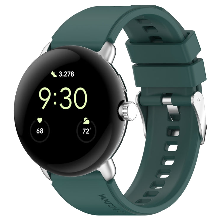 Connettore in metallo + cinturino in silicone tinta unita, For Google Pixel Watch 4 / 3 / 2 / 1 41mm