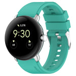 Connettore in metallo + cinturino in silicone tinta unita, For Google Pixel Watch 4 / 3 / 2 / 1 41mm
