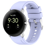 Connettore in metallo + cinturino in silicone tinta unita, For Google Pixel Watch 4 / 3 / 2 / 1 41mm