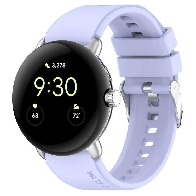 Connettore in metallo + cinturino in silicone tinta unita, For Google Pixel Watch 4 / 3 / 2 / 1 41mm