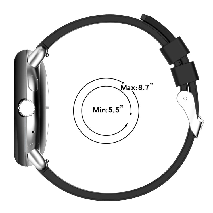 Connettore in metallo + cinturino in silicone tinta unita, For Google Pixel Watch 4 / 3 / 2 / 1 41mm