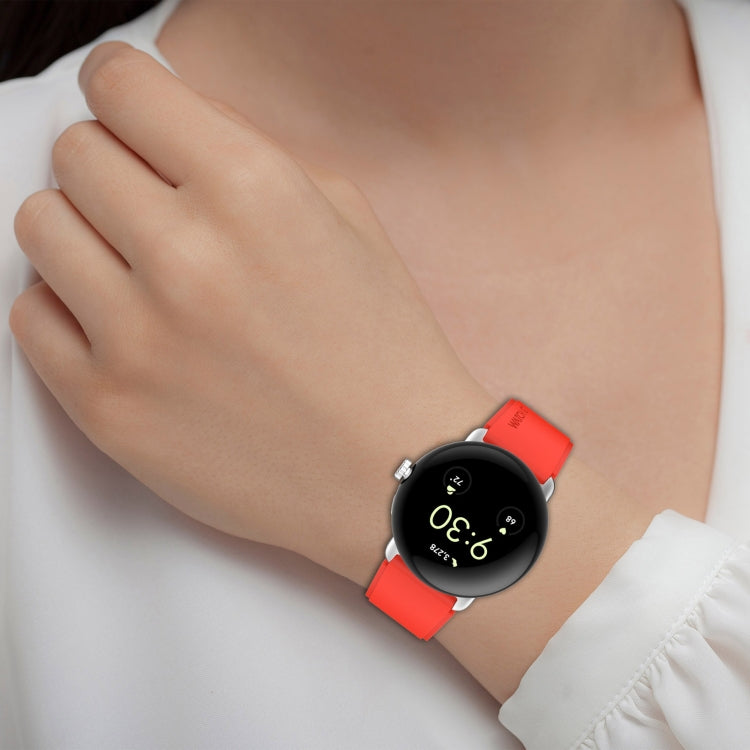 Connettore in metallo + cinturino in silicone tinta unita, For Google Pixel Watch 4 / 3 / 2 / 1 41mm