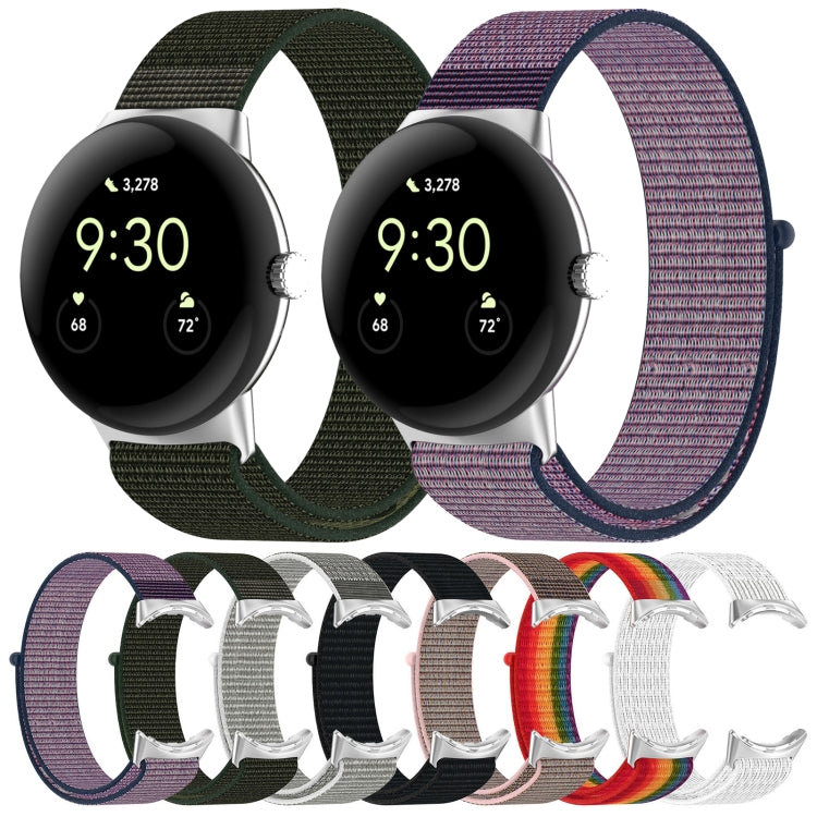 Cinturino in tessuto di nylon, For Google Pixel Watch 4 / 3 / 2 / 1 41mm