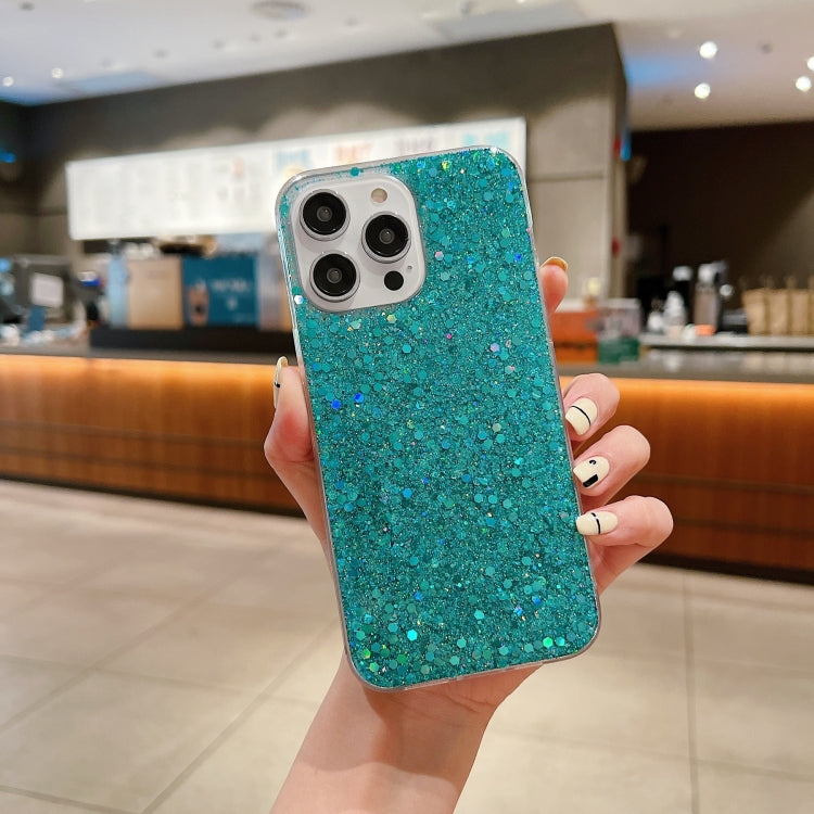 Custodia per telefono in TPU epossidico con paillettes glitterate, For iPhone 14 Pro Max, For iPhone 14 Plus, For iPhone 14 Pro