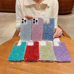 Custodia per telefono in TPU epossidico con paillettes glitterate, For iPhone 13, For iPhone 13 mini, For iPhone 12 Pro Max