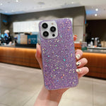 Custodia per telefono in TPU epossidico con paillettes glitterate, For iPhone 12 Pro, For iPhone 12, For iPhone 12 mini