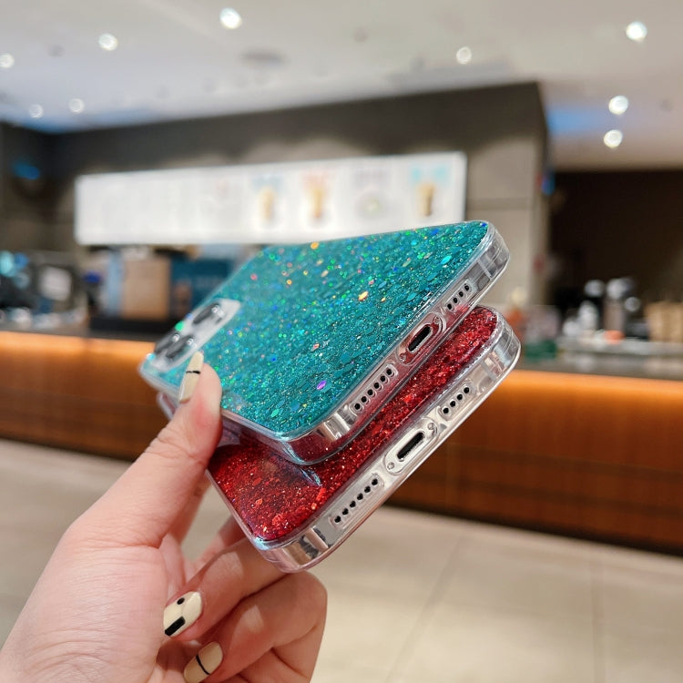 Custodia per telefono in TPU epossidico con paillettes glitterate, For iPhone 12 Pro, For iPhone 12, For iPhone 12 mini