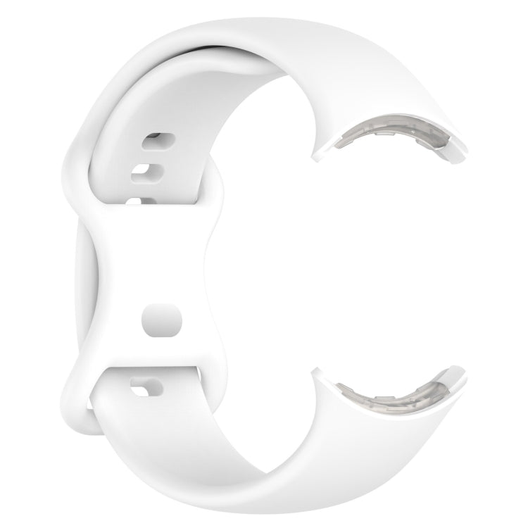 Per cinturino in silicone a tinta unita con cinturino per orologio Google Pixel Watch, L