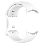 Per cinturino in silicone a tinta unita con cinturino per orologio Google Pixel Watch, S
