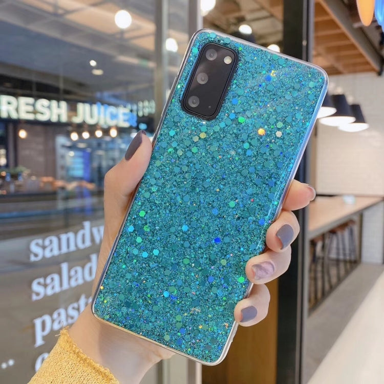 Custodia per telefono in TPU epossidico con paillettes glitterate, For Samsung Galaxy A52 4G/5G, For Samsung Galaxy A72 4G / 5G, For Samsung Galaxy A02s  EU Edition
