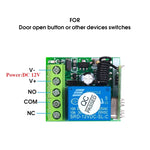 Interruttore remoto DC12V 1 canale 10A 433MHz