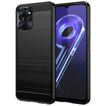 Per Realme 10 5G Custodia per telefono TPU in fibra di carbonio con trama spazzolata, For Realme 10 5G