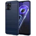 Per Realme 10 5G Custodia per telefono TPU in fibra di carbonio con trama spazzolata, For Realme 10 5G