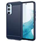 Per Samsung Galaxy A54 5G Custodia per telefono TPU in fibra di carbonio con trama spazzolata