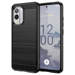 Per Nokia X30 5G Custodia per telefono TPU in fibra di carbonio con trama spazzolata, For Nokia X30 5G
