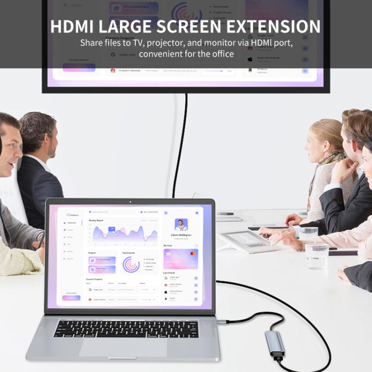 ENKAY Hub USB-C 6 in 1 con HDMI 4K e lettore SD/TF