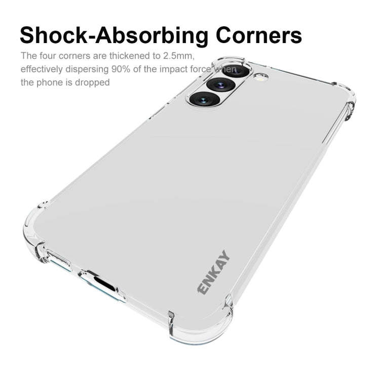 Custodia per telefono antiurto in TPU trasparente ENKAY Hat-Prince, For Samsung Galaxy S23 5G, For Samsung Galaxy S23+ 5G, For Samsung Galaxy S23 Ultra 5G