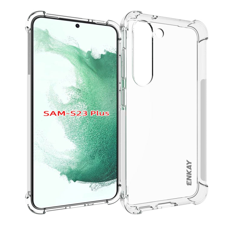 Custodia per telefono antiurto in TPU trasparente ENKAY Hat-Prince, For Samsung Galaxy S23 5G, For Samsung Galaxy S23+ 5G, For Samsung Galaxy S23 Ultra 5G
