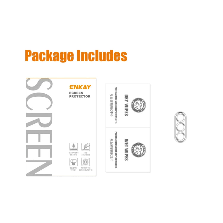 Per Samsung Galaxy A54 5G ENKAY 9H Pellicola in vetro temperato per obiettivo fotocamera posteriore, 1pc, 2pcs