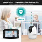 Videocamera per baby monitor con display 4,3" e visione notturna