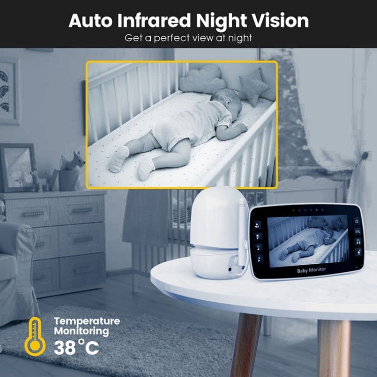 Videocamera per baby monitor con display 4,3" e visione notturna