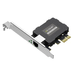 EDUP EP-9635C Scheda di rete cablata per giochi Gigabit da 2,5 Gbps Adattatore di rete Ethernet adattivo per espansione porta Internet ad alta velocità da 2500 M