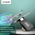 EDUP EP-9635C Scheda di rete cablata per giochi Gigabit da 2,5 Gbps Adattatore di rete Ethernet adattivo per espansione porta Internet ad alta velocità da 2500 M