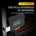 EDUP EP-9635C Scheda di rete cablata per giochi Gigabit da 2,5 Gbps Adattatore di rete Ethernet adattivo per espansione porta Internet ad alta velocità da 2500 M