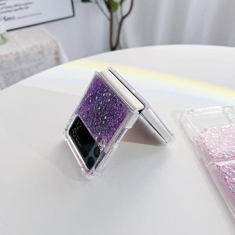 Custodia per telefono in TPU epossidico con paillettes glitterate, For Samsung  Galaxy Z Flip3, For Samsung Galaxy Z Flip4