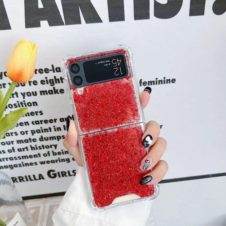 Custodia per telefono in TPU epossidico con paillettes glitterate, For Samsung  Galaxy Z Flip3, For Samsung Galaxy Z Flip4