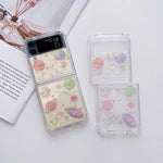 Custodia TPU glitter per Samsung Galaxy Z Flip3 e Z Flip4