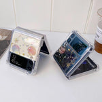 Custodia TPU glitter per Samsung Galaxy Z Flip3 e Z Flip4