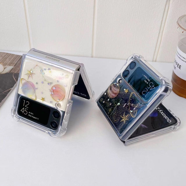 Custodia TPU glitter per Samsung Galaxy Z Flip3 e Z Flip4