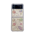 Custodia TPU glitter per Samsung Galaxy Z Flip3 e Z Flip4