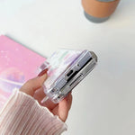 Custodia per cellulare in TPU epossidico con glitter Cosmic Star, For Samsung Galaxy Z Fold3, For Samsung Galaxy Z Fold4