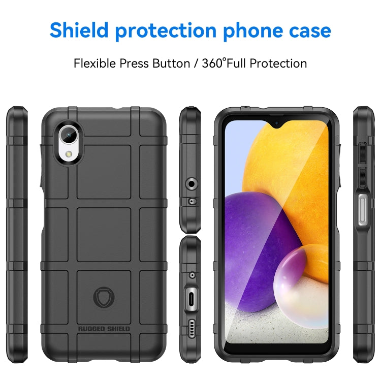 Per Samsung Galaxy A22e Custodia per telefono in TPU antiurto a copertura totale