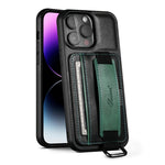 Custodia per telefono in PU con supporto per cinturino da polso per portafoglio per carte Suteni H13, For iPhone 14, For iPhone 14 Pro, For iPhone 14 Plus, For iPhone 14 Pro Max