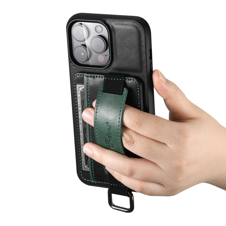 Custodia per telefono in PU con supporto per cinturino da polso per portafoglio per carte Suteni H13, For iPhone 14, For iPhone 14 Pro, For iPhone 14 Plus, For iPhone 14 Pro Max