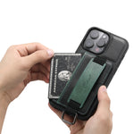 Custodia per telefono in PU con supporto per cinturino da polso per portafoglio per carte Suteni H13, For iPhone 14, For iPhone 14 Pro, For iPhone 14 Plus, For iPhone 14 Pro Max