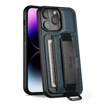 Custodia per telefono in PU con supporto per cinturino da polso per portafoglio per carte Suteni H13, For iPhone 14, For iPhone 14 Pro, For iPhone 14 Plus, For iPhone 14 Pro Max