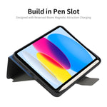 Per iPad 10th Gen 10.9 2022 ENKAY Custodia per tablet in pelle con cover posteriore in TPU ENKAY con portapenne e portapenne