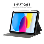 Per iPad 10th Gen 10.9 2022 ENKAY Custodia per tablet in pelle con cover posteriore in TPU ENKAY con portapenne e portapenne