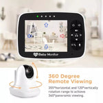 Monitor video wireless 3,5" con visione notturna e audio